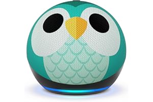 Echo Dot Kids (Neueste Generation) | Smarter WLAN- und Bluetooth-Lautsprecher mit Alexa | 1 Jahr Amazon Kids+ inklusive | Eulen-Design