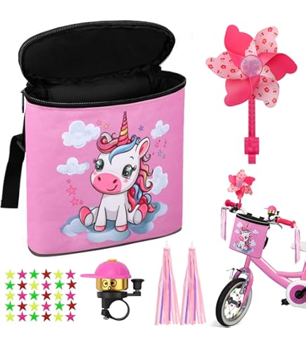 Borsa Per Manubrio Bicicletta Bambini A Forma Di Coniglio Con Strisce Riflettenti - Foto 2