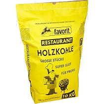 B&P Holzkohle 10 Kg Sack – Schnell Anbrennend, Lange Glut, Aus Hartholz (Buche, Eiche)