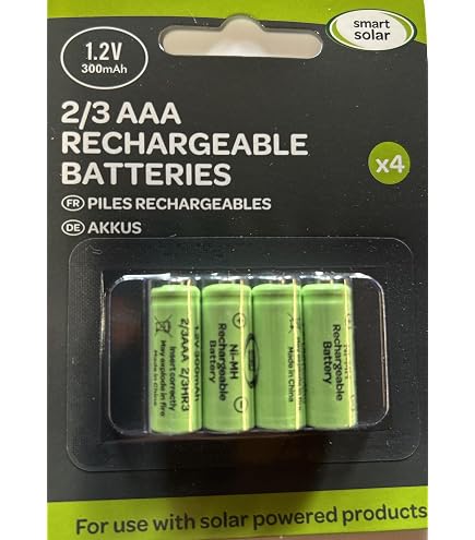 4-pcs1.2v AAA (600mAh) Ni-MH Rechargeable Battery For Solar Light