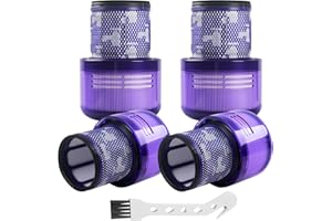 LIAILA Lot de 4 pour Filtre Dyson v11 Pièces de rechange, compatibles avec les aspirateurs pour Dyson V11,V15,SV14,SV17,SV22, type pour Filtre dyson v15 detect Pièces de rechange, Remplacer Part # 970013-02