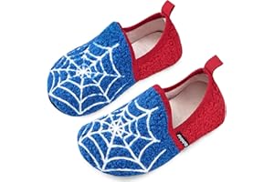 WATELVES Slippers Kids Boys Girls Slipper Winter Warm Furry Slipper Socks with Non-Slip Sole for Indoor