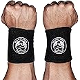 Bells of Steel Kettlebells Wrist Guard BellGuard Wrist Sweatband with Plastic Inserts for Shock Absorption | Gym Wrist Wraps, Wrist Brace for Working Out | One-Size-Fits-All, Pair of Wrist Guards