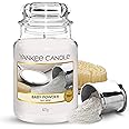 Yankee Candle Candela profumata in giara grande | Baby Powder | Durata Fino a 150 Ore