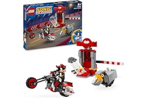 LEGO Sonic The Hedgehog Huida de Shadow The Hedgehog, Moto de Juguete, Figuras de Acción de Personajes del Videojuego del Erizo Azul, Regalo para Niños, Niñas y Gamers de 8 Años o Más 76995