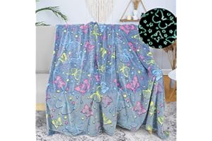 LXTOPN Coperta per bambini, coperta luminosa al buio, idea regalo per ragazzi e bambini, super morbida e calda