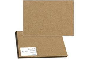 TOWNSTIX 40 Arkuszy, 300 g/m² - Brązowy Papier Karton Kraft Kraftowy Pakowy Karta A3