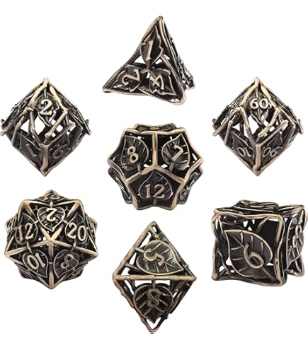 KUUQA 7 X 7 (49 Pezzi) Dadi Poliedrici 7 Colore Dadi Di Gioco - Foto 2