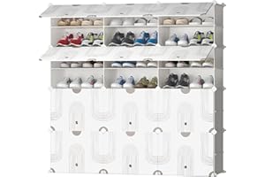 JOISCOPE Sostén de Almacenamiento portátil de Zapatos, Cubos de Armario modulares para Ahorrar Espacio, Cajas de Almacenamiento de Zapatos y Botas, Patrón Espiral lechoso 3 * 8