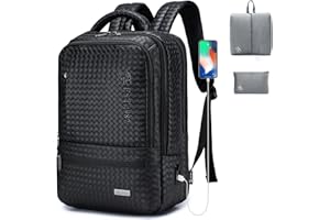 BAGROUPS Plecak bagażowy, samolot kabinowy, 40 x 30 x 20 cm, 40 x 30 x 20 cm, samolot PU plecak biznesowy na laptopa 15,6 cala, plecak podróżny z zamkiem na hasło