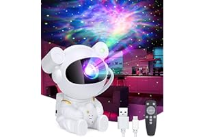 LAKERISE Astronaut Galaxy Projector, Spaceman Light Projector with Timer, Remote Control 360°Adjustable Space Projectors, Galaxy Star Projectors Starry Night Light for Bedroom Kids Adults Room Decor