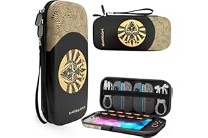 CHIKIXSON Switch 2 Tasche, Trage Tasche für Switch 2 (2025), Aufbewahrung 10 Spiel Karten, Schwarz