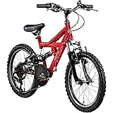 Galano FS180 18 Zoll Fahrrad Kinder ab 5 Jahre Kinderfahrrad Jungen Mädchen Mountainbike Fully Fahrrad für Kinder MTB Unisex 