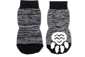 Harfkoko Calzini per Cani Calzini per Gatti 8 Taglie - Protettori Zampe Cane Gatto Antiscivolo rinforzati - Controllo Trazione per Interni - Taglie Mini ed Extra di Cani e Gatti