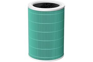 JORAIR Filtro di ricambio compatibile con Xiaomi Mi Purificatore d'aria 2, 2H, 2S, 3, 3H, Pro (filtro HEPA ad alta efficienza H13 Grade True e filtro ai carboni attivi) verde