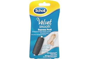 Scholl Velvet Smooth Express Pedi Ersatzrollen mit Mikrogranulaten (1 x 2 Stück)