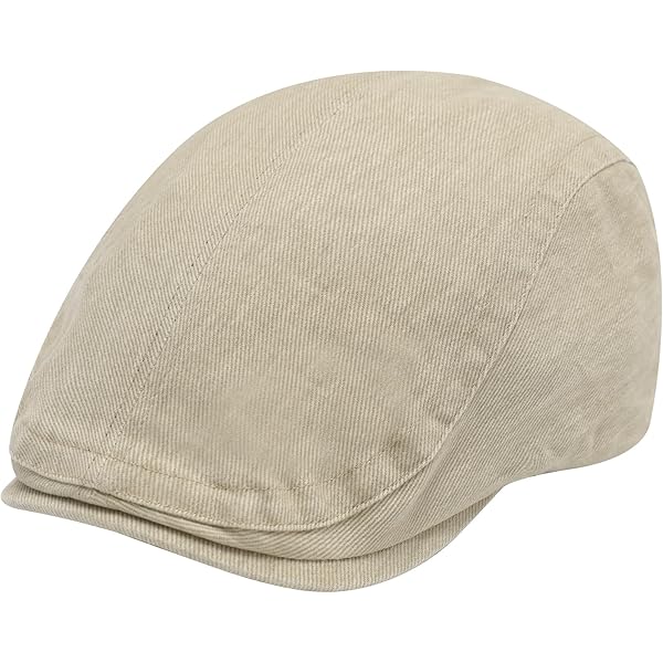 Bigoco Katoenen platte baret pet voor heren, verstelbare pet, zacht, vintage, Newsboy Ivy Gatsby pet, Beige, Eén maat Bigoco Katoenen platte baret pet voor heren, verstelbare pet, zacht, vintage, Newsboy Ivy Gatsby pet, Beige, Eén maat