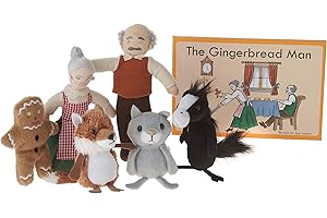The Puppet Company - Traditional Story Sets - The Gingerbread Man Finger Puppet Set, PC007907