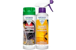 VAUDE Nikwax Tech Wash+tx-direct Spray, 2x300ml