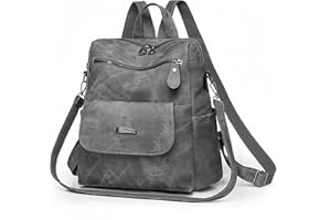 Valleycomfy Rucksack Damen Klein, Mini Damenrucksack Cityrucksack Tagesrucksack, PU Mode Reisen Umhängetasche Handtasche Rucksack für Reise Schule Arbeit