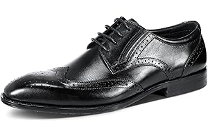 YFFUSHI Herren Schnürhalbschuhe aus Echter Rindsleder Klassischer Businessschuhe Derby Oxfords Lederschuhe