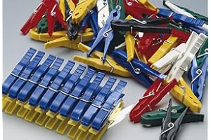 Heckelmann 50 Stück Helo Wäscheklammern aus Luran Die extra Starke