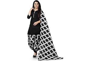 Rajnandini Damen Salwar-Anzug, Baumwollmischgewebe, bedruckt, gebrauchsfertig, Größe S