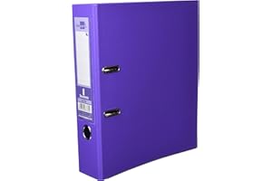 Liderpapel 79691 Documenta Classeur Levier Carton Rembordé PVC 1,9 mm Dos 75 mm Rado Lilas Métallique