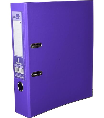 CLASSEUR LEVIER LIDERPAPEL A4 DOCUMENTA CARTON REMBORDÉ 1,9MM DOS 75MM RADO MÉTALLIQUE COLORIS VERT