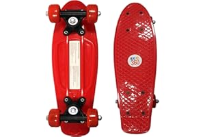 EGO 360 16" / 22" Kids Cruiser Skateboard Mini Complete Skateboard for Children Beginners Girls Boys Unisex Retro Skaters Skatepark 6 COLOURS