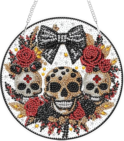 Pavemlo 5D DIY Diamond Painting Kits Fantôme Blanc D'Halloween, Diamant