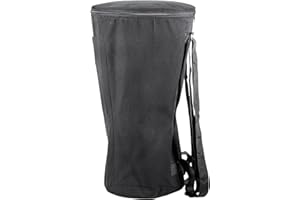 onlyfly Djembé-Tasche, 60cm Ø 30cm, Schwarz, Baumwolle, Strapazierfähig, Drum Bag, Trageriemen