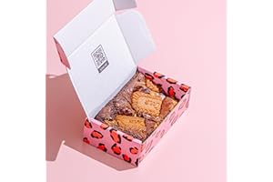 Cake or Death Lotus Biscoff Brownie Box with 2 Brownies | Letterbox Friendly Gooey Vegan Chocolate Brownies | Decadent & Delicious Brownie Gift Box | Ultimate Food Gifts for Brownie Lovers |