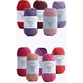 Pembe Tonları 25 Gram Mini Cotton Serisi%100 Pamuk &Ouml;rg&uuml; İpi 10 Renk Punch ve Amigurumi İpi