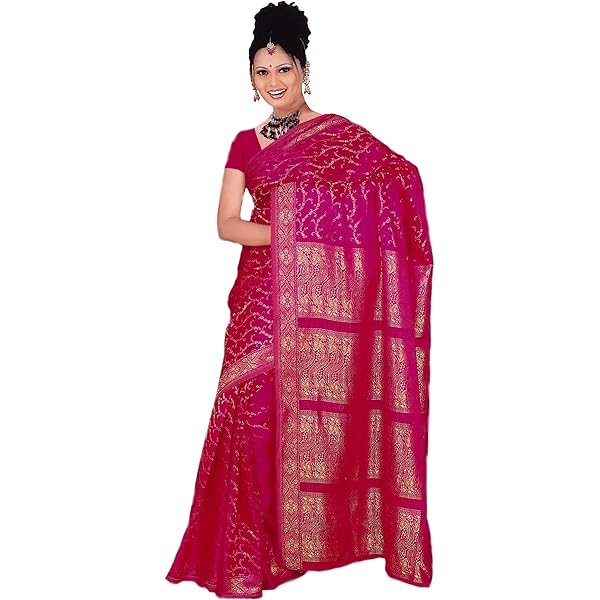 Trendofindia Fertig-Sari Bollywood Style - Dunkellila, Größen S Bis XXL