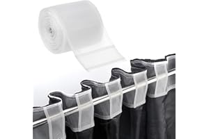 JOZMMZEOOA Cinta para Cortinas,Cosidas Cinta Cortinas Cinta Barra Cortina 10 CM X 10 M Multifuncionales Cortina Cinta Universal Cinta Pliegue,para Coser Producción Cortinas Tapices y Otros Muebles