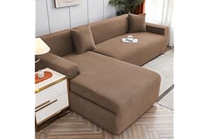 ‎WULTNICEW WULTNICEW Sofabezug Ecksofa L Form Jacquard Stretch Sofa Überzug Universal Couchbezug Für 1/2/3/4 Sitzer（L Form Ecksofa Erfordert Zwei）