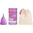 Sirona Reusable Menstrual Cup for Women with Pouch, Large