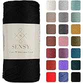 2 Mm - 200 gr Polyester Makrome Ipi Siyah 230 M Polyester Makrome Ip Supla Ip Ve &Ccedil;anta Ipliği (Siyah)