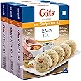 Gits Instant Rava Idli Breakfast Mix 1500g (Pack of 3, 500g Each), Pure Veg