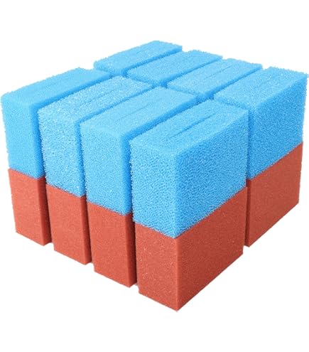 16 x Replacement Filter Sponge Suitable for Oase BioTec 12 Screenmatic Set 8x Blue 8x Red - Koi Pond Replacement Punches | Spare Parts Flow Filter Water Purifier 16 x Replacement Filter Sponge Suitable for Oase BioTec 12 Screenmatic Set 8x Blue 8x Red - Koi Pond Replacement Punches | Spare Parts Flow Filter Water Purifier