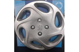 RIXTO Juego de 4 tapacubos adaptables – para Peugeot 206/106/306/406/806 / Ranch/Bipper – Diámetro 13" – No Originales