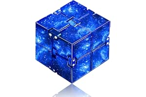 DZXIN Infinity Cube, Cube Infini Jouets Fidget Anti Stress Cube pour Soulagement du Stress et de l'Anxiété Relaxant