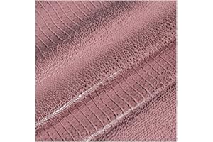 NIANTONG Cuero Imitación Tela PU Patrón de Cocodrilo Tela de Polipiel para Tapiza por Metro 138cm Ancho para Funda de Asiento de Silla de Sofá, Manualidades(Color:Rosa)
