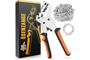 Profesjonalne szczypce do oczek Meisterfaktur, bezpieczna prasa ze 100 oczkami, minimalny wysiłek (wewnętrzna Ø 10 mm), idealne szczypce do oczek do tkanin, plandek i żagli przeciwsłonecznych