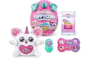 Rainbocorns Sparkle Heart Surprise Series 4 Puppycorn Surprise, Chiquita el Chihuahua, Peluche Coleccionable, 7 Capas de sorpresas, despega y Revela el corazón, a Partir de 3 años (Chihuahua)