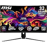 MSI 31.5 MPG 321CURX QD-OLED, Gaming Monit&ouml;r, UHD, 16:9, Curve 1700R, QD-OLED, 240Hz, 0.03ms (GTG), G-SYNC Compatible