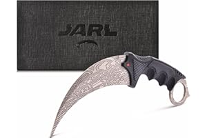 JARL Karambit Trainer CSGO Knife - Not Sharp Stainless Steel - Gift for CS:GO Fans with Premium Box - Blunt Outdoor Practice Knife & Collection