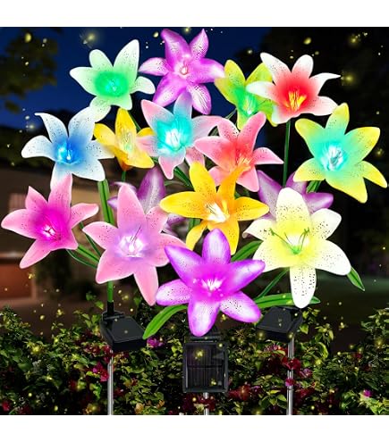 Anordsem Lampade solari per esterni da giardino, resistenti