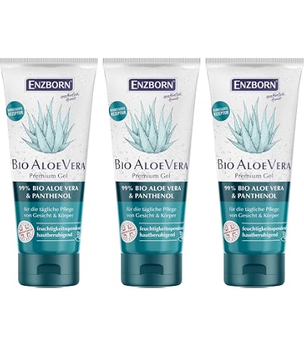 Enzborn Organic Aloe Vera Gel 200 ml | Storage Size | 99% Organic Aloe Vera  | Moisturising | Relieves Sunburn | 200 ml : Amazon.de: Beauty